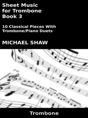 cover image of Sheet Music for Trombone